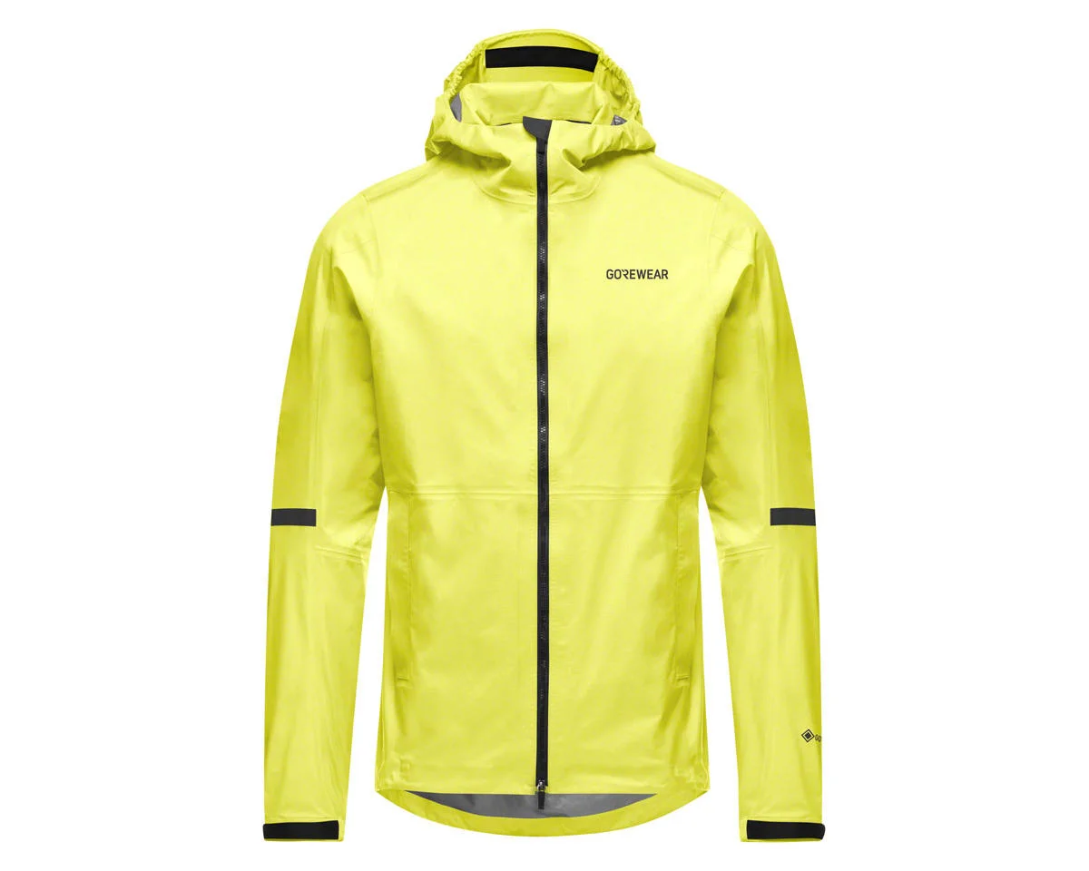 Gore Wear Lupra Gore-Tex 2.0 Hooded Jacket (Black/Neon Yellow) (Men's) (L)